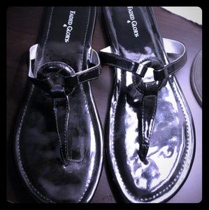 NWOT - Faded Glory Black Sandals!